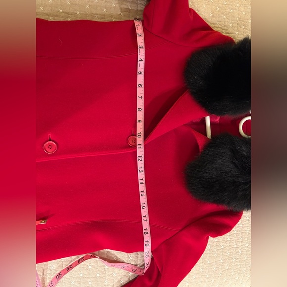 Stunning ❤️ Vintage ‼️ Wool & Cashmere Coat With Removable Fur Collar & Cuffs - Picture 14 of 14